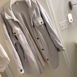 Free People ruby shacket—stone color - xl we the free